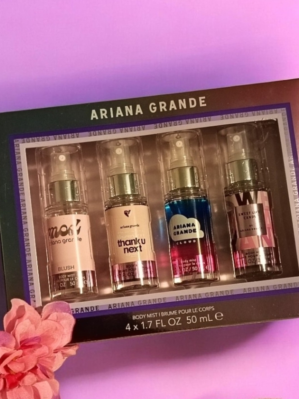 Ariana Grande Body Mist Gift Set Mini Fragrances 4 x 50 ml